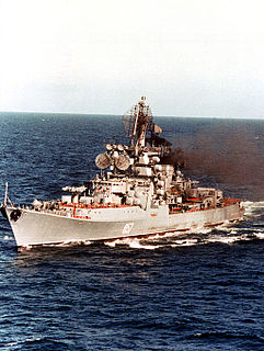 Kresta II-class cruiser class of Soviet guided missile cruisers