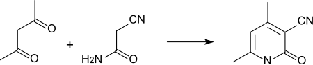 Siklizasyon Cyanacetamide.svg