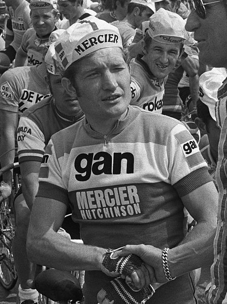 Gan–Mercier–Hutchinson rider Cyrille Guimard at the 1973 Tour de France