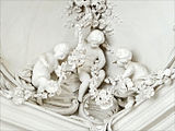 Stucco decoration by Johann Michael Graff in Rundāle Palace, Latvia