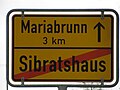 M.-Sibratshaus Mariabrunn 3 km ↑