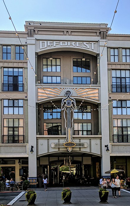 The DeForest Lofts at Santana Row, San Jose, California, are in this building named for Lee de Forest.