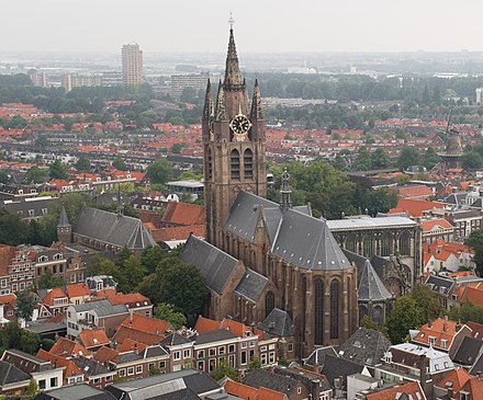 Oude Kerk towering over the city