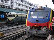 Delhi Suburban Railway trains Delhi emu and memu.JPG