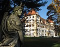 * Nomination Eggenberg Palace (Graz) with statue of Diana in the garden. --Clemens Stockner 14:54, 5 November 2015 (UTC) * Promotion  Support The trees are quite dark but the composition is fine. --Palauenc05 21:14, 8 November 2015 (UTC)