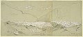 Drawing, Upper Aletsch Glacier with the Great Fusshorn, 1868 (CH 18198557).jpg