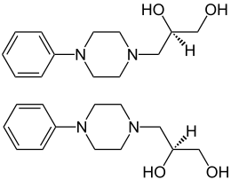 Structural formula of dropropizine