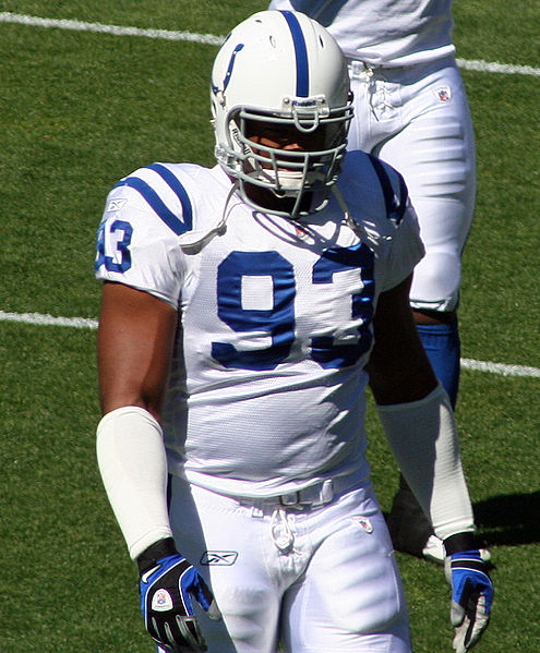 Hall of Fame defensive end Dwight Freeney was drafted 11th overall by the Indianapolis Colts.