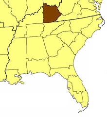 Location of the Diocese of Lexington