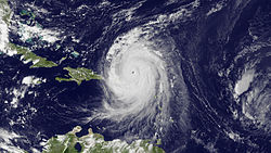 Hurricane Earl moving away from the Leeward Islands on August 30 Earl aug 30 2010.jpg