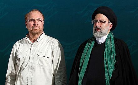 Ghalibaf appeared at Raisi's campaign rally in Tehran's Mosalla, 16 May 2017
