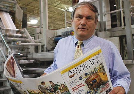 Edwin S. Grosvenor supervises the printing of American Heritage Magazine.jpg