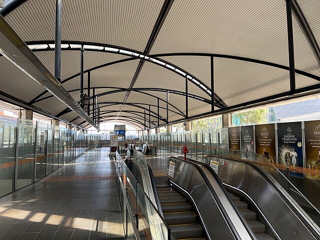 Station concourse pictured in November 2023