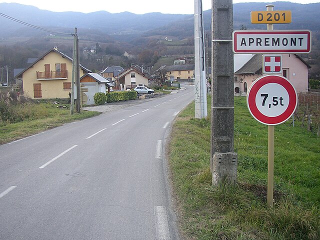 Estrada para Apremont