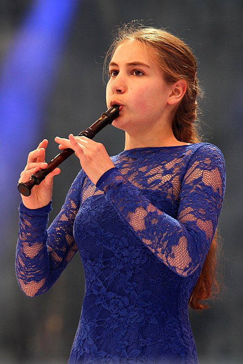 Lucie Horsch from the Netherlands played the recorder in 2014