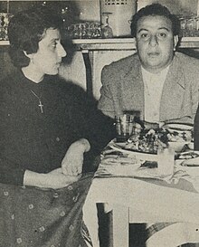 Fairouz et son mari Assy Rahbani (1955).