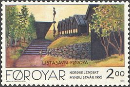 Listasavn Føroya (Art Museum of the Faroes) - Faroese stamps 1995.
