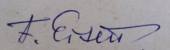 signature de Ferdinand Eisen
