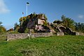 De ruïne van de Burcht Hohenburg bij Homburg