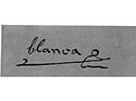 Blanche I's signature
