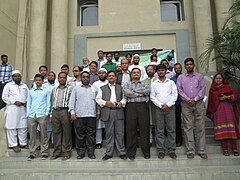 Attendees of the the first Urdu Wikipedia Workshop in India