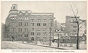 Five Points House of Industry at 155 Worth Street in 1893 opposite Paradise Square