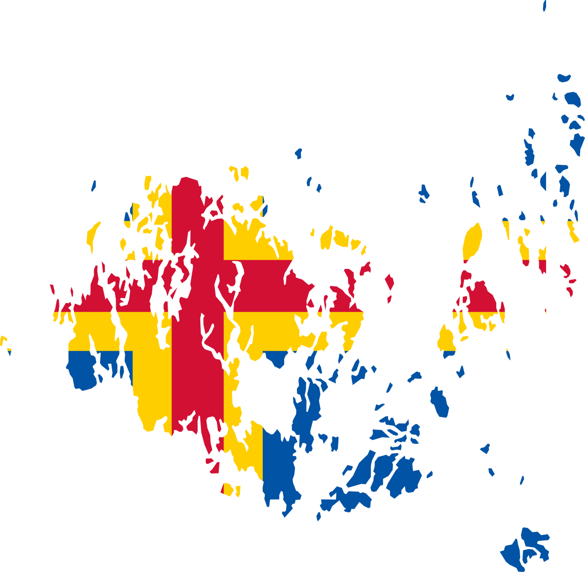 File Flag Map Of Aland Svg Wikimedia Commons