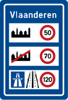 Speed limits in Belgium