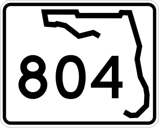 <span class="mw-page-title-main">Florida State Road 804</span> State highway in Florida, United States