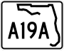 State Road A19A marker