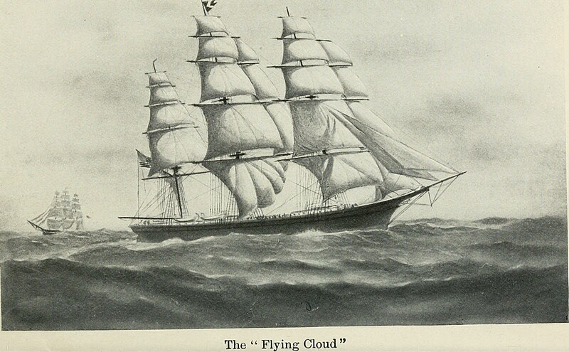 File:Flying Cloud (ship, 1851)-The clipper ship era 1843-1869 (1910) frontispiece (14759524986).jpg