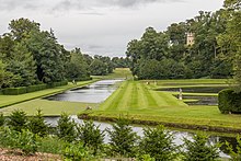 Section of the canalized river at Studley Royal Fountains Abbey 2016 051.jpg