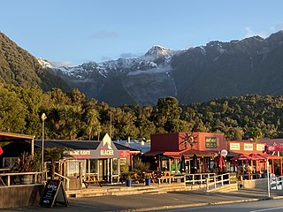 Fox Glacier (town) Village in West Coast, New Zealand
