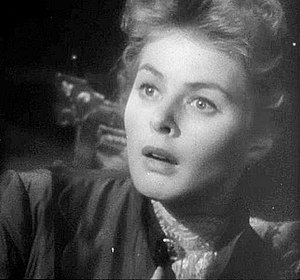 This screenshot shows Ingrid Bergman being gas...