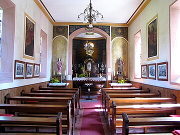 interior de la capilla