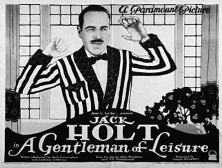 <i>A Gentleman of Leisure</i> (1923 film) 1923 film by Joseph Henabery