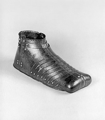 German sabaton for the right foot, c. 1550