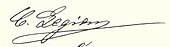 signature de Carl Legien