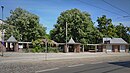 Grünanlage, Kiosk, Pergola und zwei Pavillons