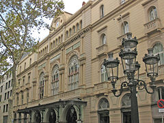 Between 1847 and 1989, the Liceu in Barcelona (Spain) was the largest opera house in Europe by capacity, with its 2,338 seats at the time