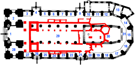 Grundriss alte Frauenkirche Muenchen