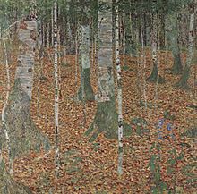 Birken in der Kunst, ein Beispiel von Gustav Klimt