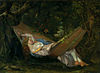 Gustave Courbet, 1844, Le Rêve (Houpací síť), olej na plátně, 70,5 × 97 cm, Muzeum Oskar Reinhart, Švýcarsko.jpg