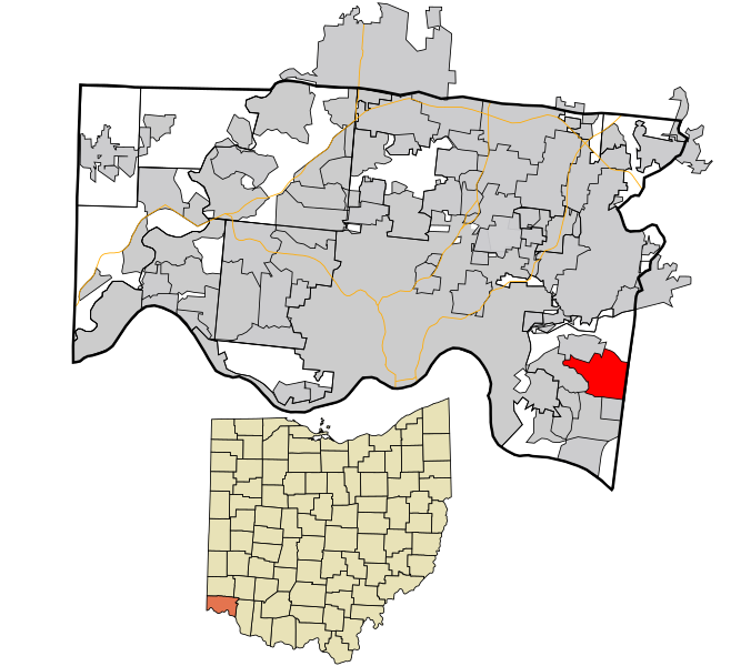 File:Hamilton County Ohio Incorporated and Unincorporated areas Dry Run highlighted.svg