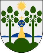 Two aspens pictured in the coat of arms of the Haparanda Municipality