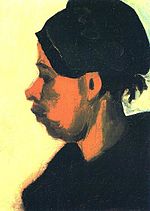Head of a Peasant Woman with a Dark Cap by Vincent Van Gogh.jpg