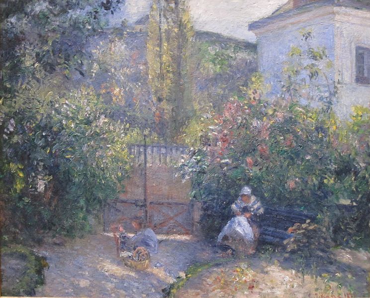 File:Hermitage Garden, Maison Rouge by Camille Pissarro, 1877.JPG