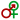 Heterosexual alt symbol (bold, red green).svg