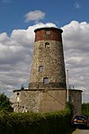 Hibaldstow Mill dan dinding penahan mill pond dan roda ras