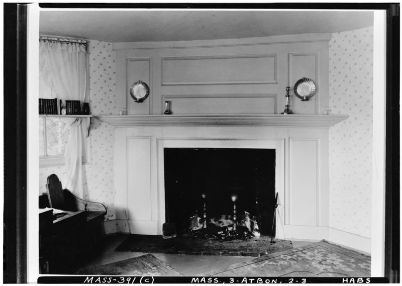 File:Historic American Buildings Survey Arthur C. Haskell, Photographer Oct. 8, 1936 (c) INT. - LIVING ROOM MANTEL - Jabez Ellis House, North Attleboro, Bristol County, MA HABS MASS,3-ATBON,2-3.tif